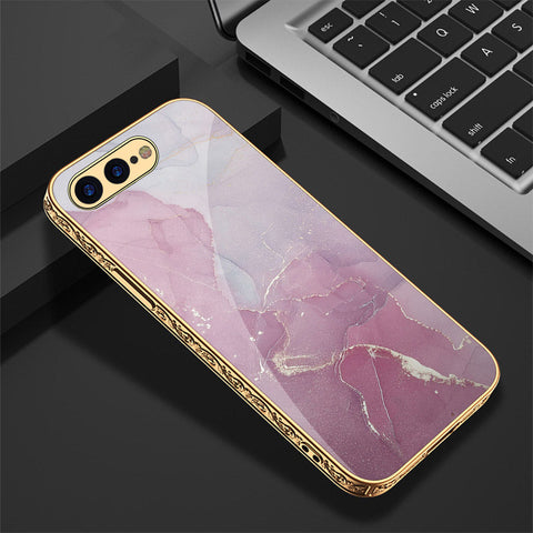 iPhone 8 Plus / 7 Plus Cover - Mystic Marble Series - Premium Electroplated Shutterproof Case Soft Silicon Borders Case
