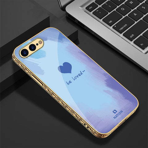 iPhone 8 Plus / 7 Plus Cover - Onation Heart Series - Premium Electroplated Shutterproof Case Soft Silicon Borders Case