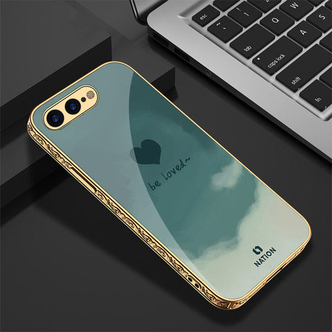 iPhone 8 Plus / 7 Plus Cover - Onation Heart Series - Premium Electroplated Shutterproof Case Soft Silicon Borders Case