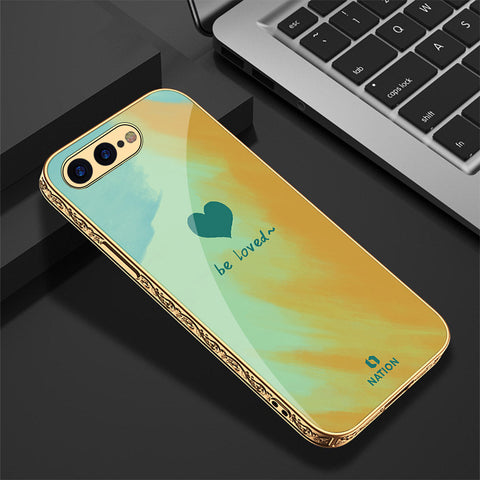 iPhone 8 Plus / 7 Plus Cover - Onation Heart Series - Premium Electroplated Shutterproof Case Soft Silicon Borders Case