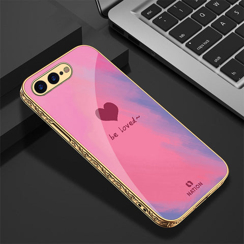 iPhone 8 Plus / 7 Plus Cover - Onation Heart Series - Premium Electroplated Shutterproof Case Soft Silicon Borders Case