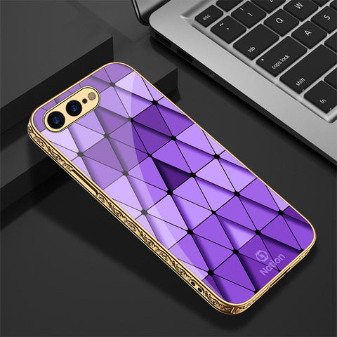 iPhone 8 Plus / 7 Plus Cover - Onation Pyramid Series - Premium Electroplated Shutterproof Case Soft Silicon Borders Case