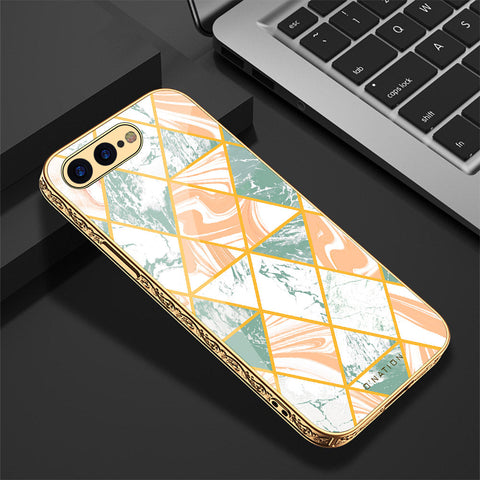 iPhone 8 Plus / 7 Plus Cover - O'Nation Shades of Marble Series - Premium Electroplated Shutterproof Case Soft Silicon Borders Case