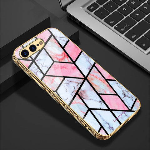 iPhone 8 Plus / 7 Plus Cover - O'Nation Shades of Marble Series - Premium Electroplated Shutterproof Case Soft Silicon Borders Case