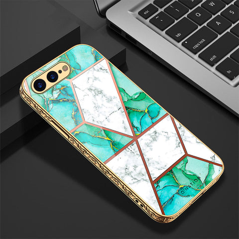 iPhone 8 Plus / 7 Plus Cover - O'Nation Shades of Marble Series - Premium Electroplated Shutterproof Case Soft Silicon Borders Case