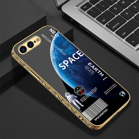 iPhone 8 Plus / 7 Plus Cover - Limitless Series - Premium Electroplated Shutterproof Case Soft Silicon Borders Case