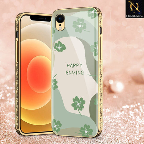 iPhone XR Cover - Happy Series - Premium Electroplated Shutterproof Case Soft Silicon Borders Case