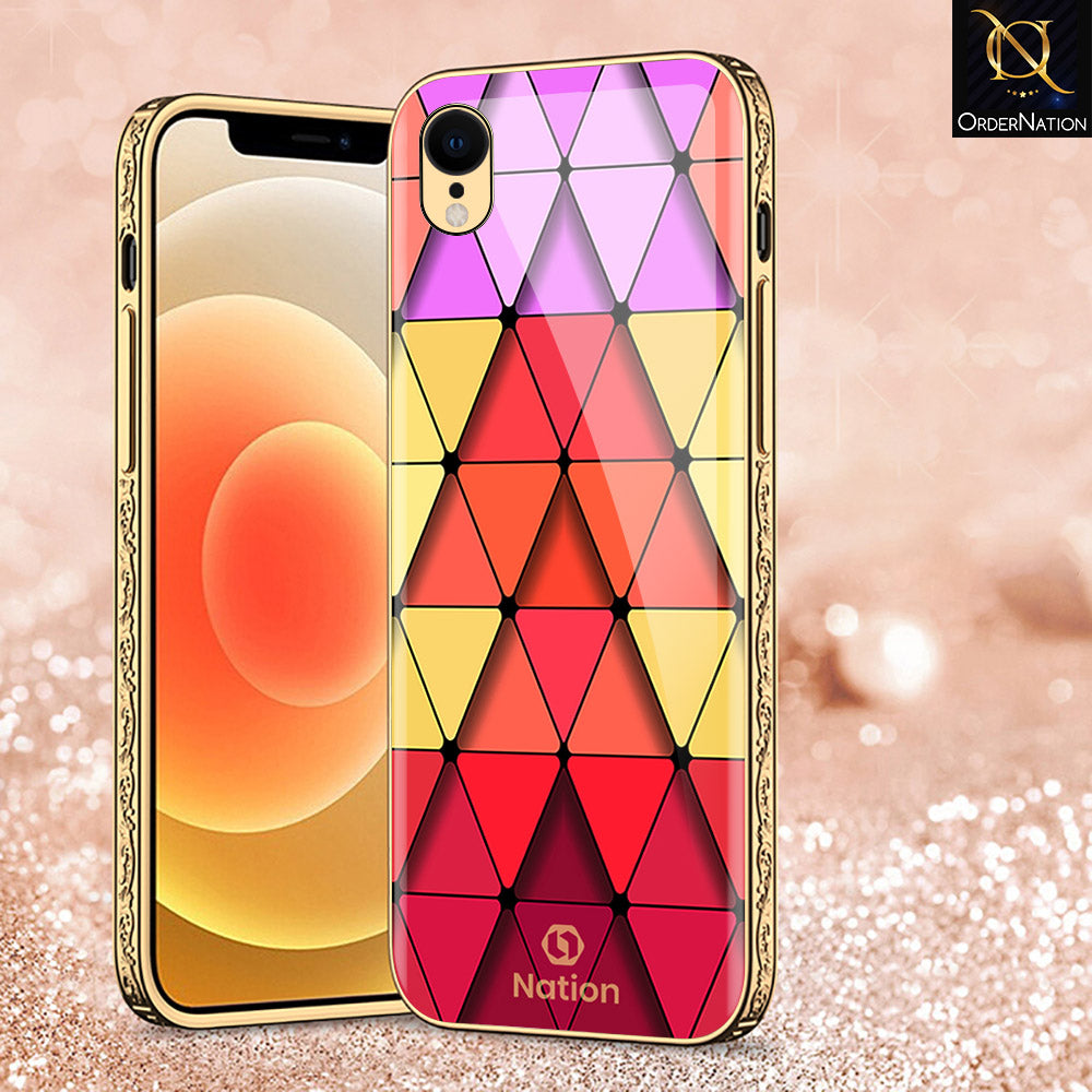 Pyramid Iphone Case iPhone XR Cover - Onation Pyramid Series - Premium Electroplated Shutt ...