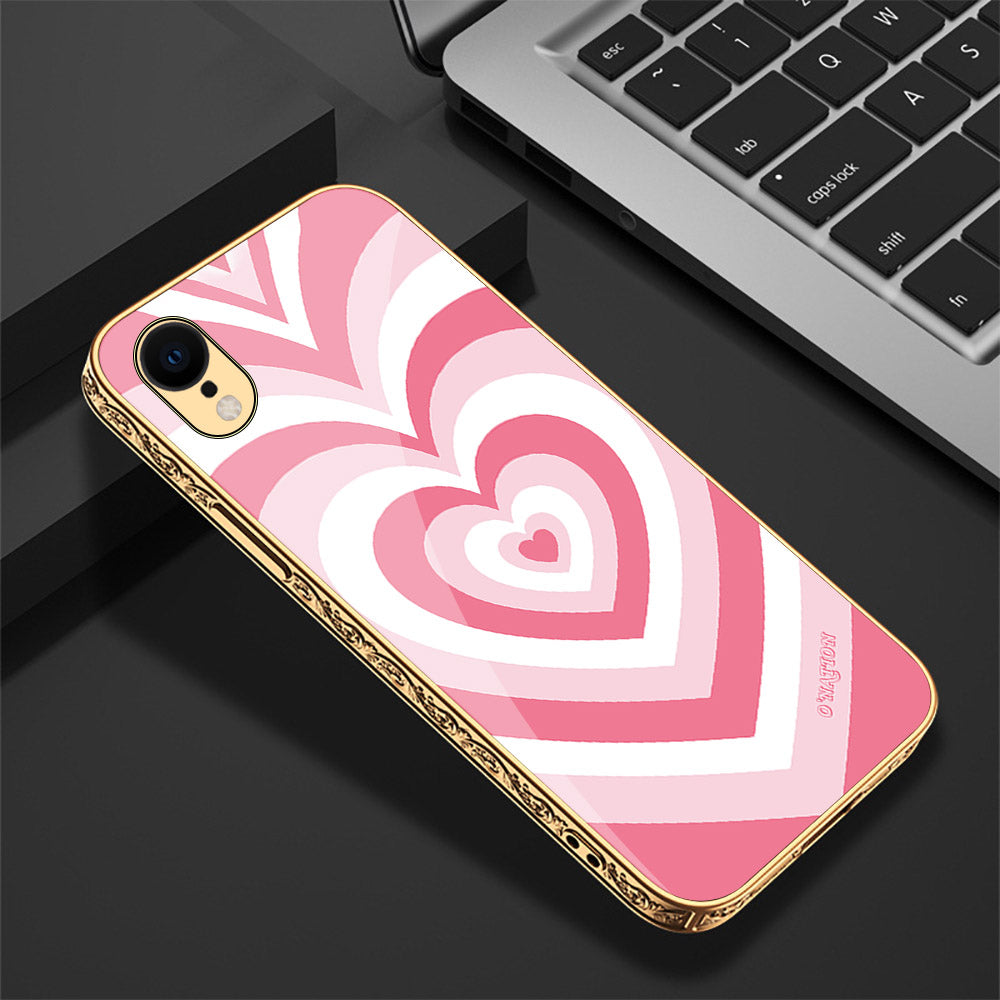 iPhone XR Cover - O'Nation Heartbeat Series - Premium Electroplated Shutterproof Case Soft Silicon Borders Case (Fast Delivery)(AW)