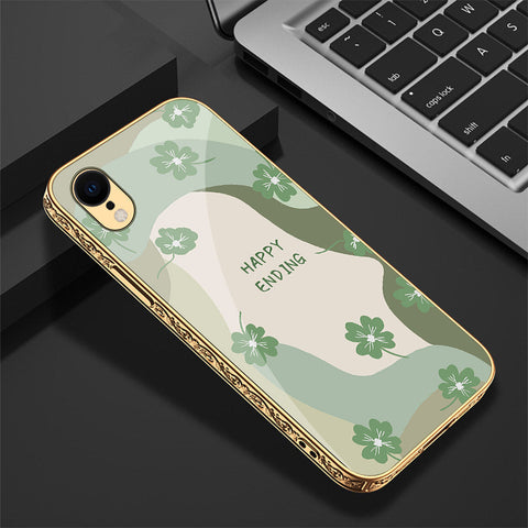 iPhone XR Cover - Happy Series - Premium Electroplated Shutterproof Case Soft Silicon Borders Case