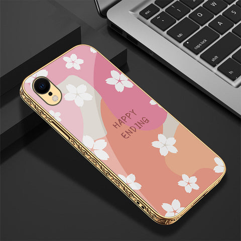 iPhone XR Cover - Happy Series - Premium Electroplated Shutterproof Case Soft Silicon Borders Case