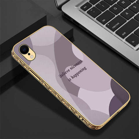 iPhone XR Cover - Happy Series - Premium Electroplated Shutterproof Case Soft Silicon Borders Case