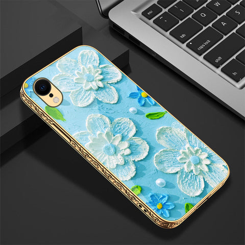 iPhone XR Cover - Floral Series - Premium Electroplated Shutterproof Case Soft Silicon Borders Case