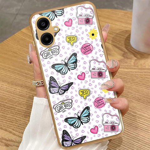 Samsung Galaxy A06 - Vanilla Dream Series - HQ Premium Shine Durable Golden Electroplate Case