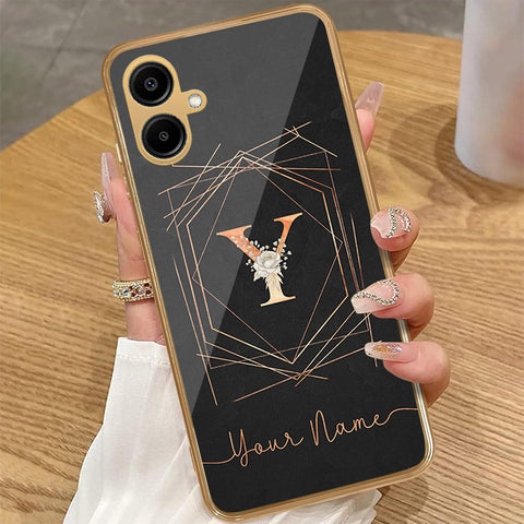 Samsung Galaxy A06 - Personalized Alphabet Series - HQ Premium Shine Durable Golden Electroplate Case