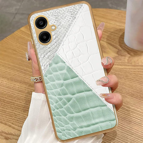 Samsung Galaxy A06 - Printed Skins Series - HQ Premium Shine Durable Golden Electroplate Case