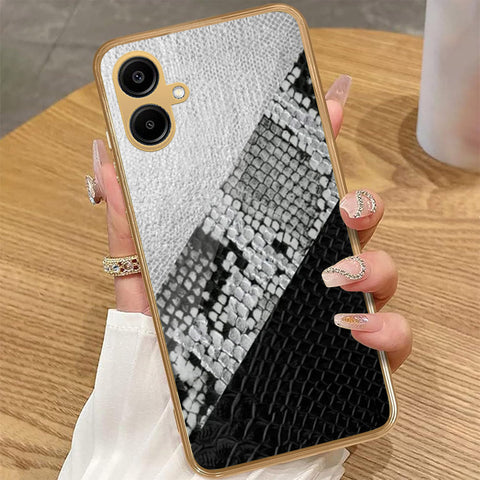 Samsung Galaxy A06 - Printed Skins Series - HQ Premium Shine Durable Golden Electroplate Case