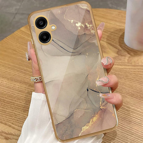 Samsung Galaxy A06 - Mystic Marble Series - HQ Premium Shine Durable Golden Electroplate Case