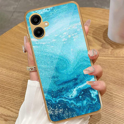 Samsung Galaxy A06 - Mystic Marble Series - HQ Premium Shine Durable Golden Electroplate Case