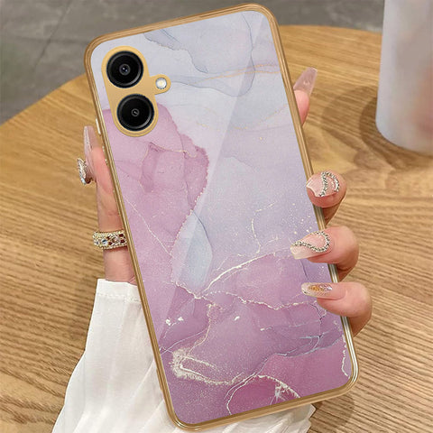 Samsung Galaxy A06 - Mystic Marble Series - HQ Premium Shine Durable Golden Electroplate Case
