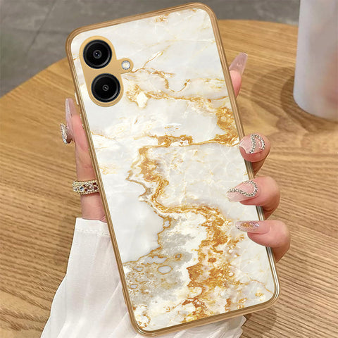 Samsung Galaxy A06 - Mystic Marble Series - HQ Premium Shine Durable Golden Electroplate Case