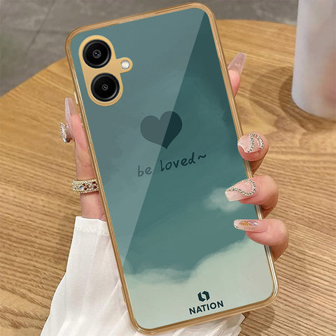 Samsung Galaxy A06 - Onation Heart Series - HQ Premium Shine Durable Golden Electroplate Case