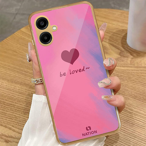 Samsung Galaxy A06 - Onation Heart Series - HQ Premium Shine Durable Golden Electroplate Case