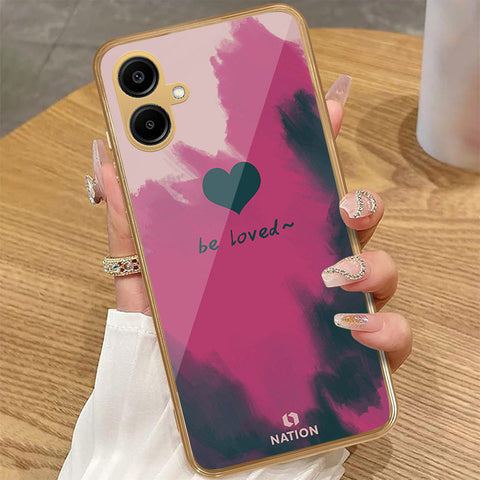 Samsung Galaxy A06 - Onation Heart Series - HQ Premium Shine Durable Golden Electroplate Case