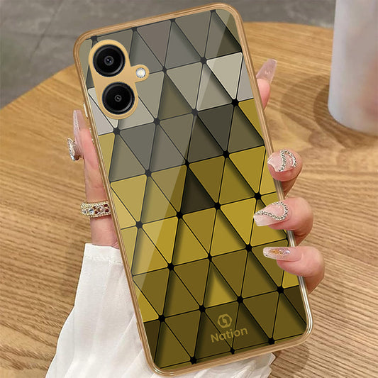Samsung Galaxy A06 - Onation Pyramid Series - HQ Premium Shine Durable Golden Electroplate Case