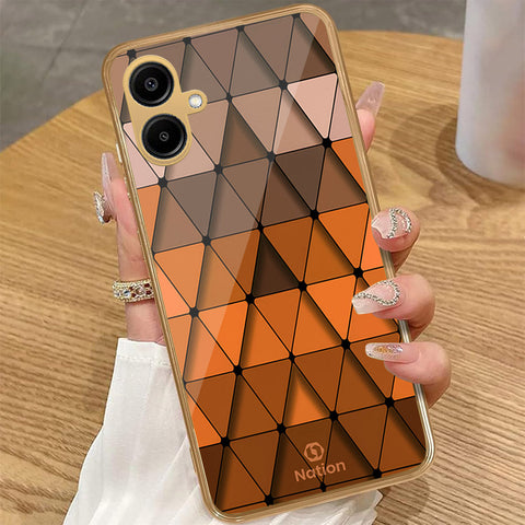 Samsung Galaxy A06 - Onation Pyramid Series - HQ Premium Shine Durable Golden Electroplate Case
