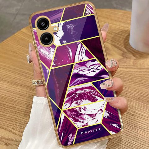 Samsung Galaxy A06 - O'Nation Shades of Marble Series - HQ Premium Shine Durable Golden Electroplate Case