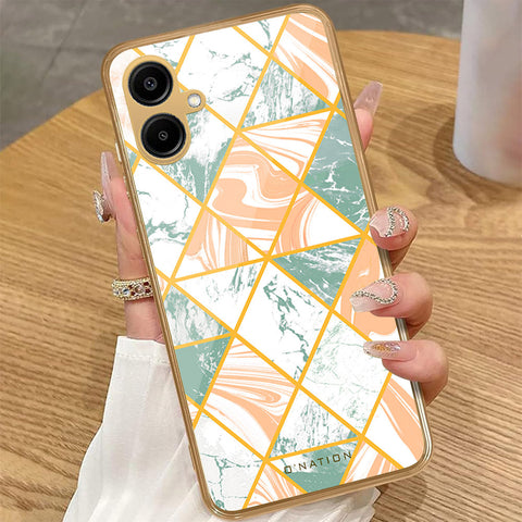 Samsung Galaxy A06 - O'Nation Shades of Marble Series - HQ Premium Shine Durable Golden Electroplate Case