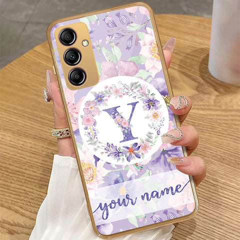 Samsung Galaxy A14 5G - Personalized Alphabet Series - HQ Premium Shine Durable Golden Electroplate Case