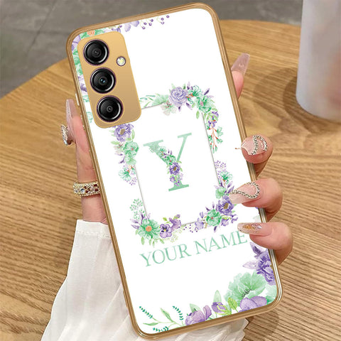 Samsung Galaxy A14 5G - Personalized Alphabet Series - HQ Premium Shine Durable Golden Electroplate Case