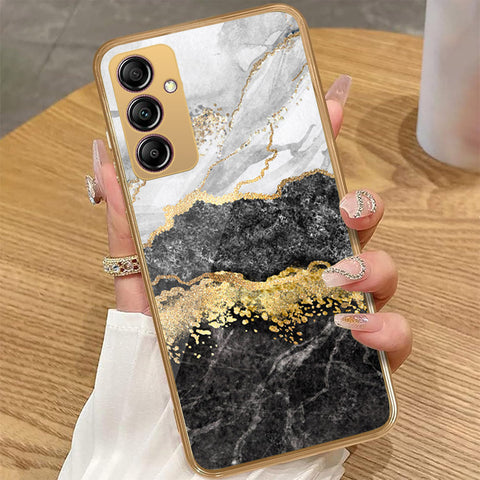 Samsung Galaxy A14 - Colorful Marble Series - HQ Premium Shine Durable Golden Electroplate Case