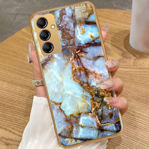 Samsung Galaxy A14 5G - Colorful Marble Series - HQ Premium Shine Durable Golden Electroplate Case