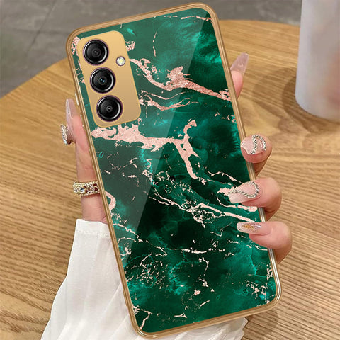 Samsung Galaxy A14 5G - Colorful Marble Series - HQ Premium Shine Durable Golden Electroplate Case
