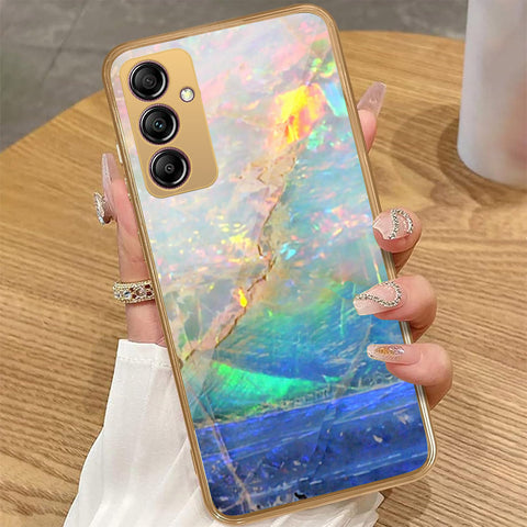 Samsung Galaxy A14 5G - Colorful Marble Series - HQ Premium Shine Durable Golden Electroplate Case