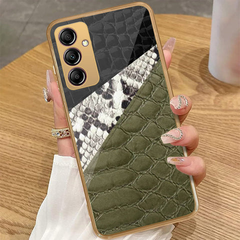 Samsung Galaxy A14 5G - Printed Skins Series - HQ Premium Shine Durable Golden Electroplate Case