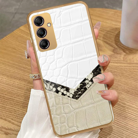 Samsung Galaxy A14 5G - Printed Skins Series - HQ Premium Shine Durable Golden Electroplate Case