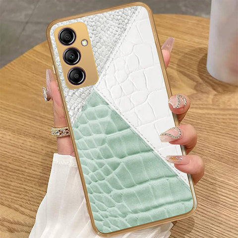 Samsung Galaxy A14 - Printed Skins Series - HQ Premium Shine Durable Golden Electroplate Case