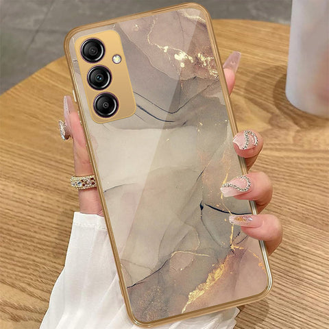 Samsung Galaxy A14 5G - Mystic Marble Series - HQ Premium Shine Durable Golden Electroplate Case