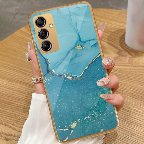 Samsung Galaxy A14 - Mystic Marble Series - HQ Premium Shine Durable Golden Electroplate Case