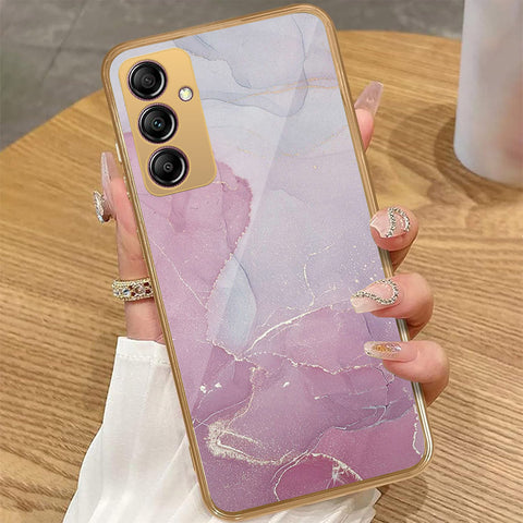 Samsung Galaxy A14 - Mystic Marble Series - HQ Premium Shine Durable Golden Electroplate Case