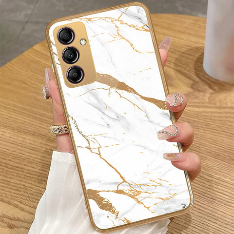 Samsung Galaxy A14 - Mystic Marble Series - HQ Premium Shine Durable Golden Electroplate Case
