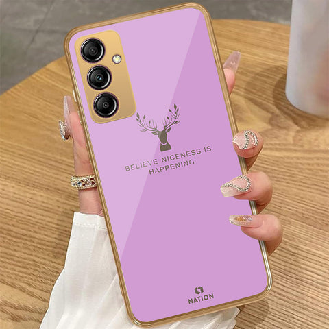 Samsung Galaxy A14 - Nice Series - HQ Premium Shine Durable Golden Electroplate Case