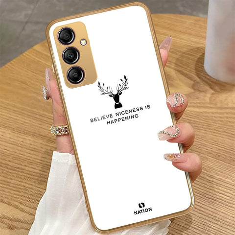 Samsung Galaxy A14 - Nice Series - HQ Premium Shine Durable Golden Electroplate Case