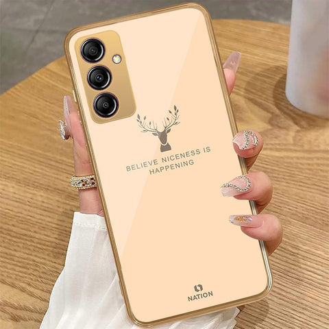 Samsung Galaxy A14 - Nice Series - HQ Premium Shine Durable Golden Electroplate Case