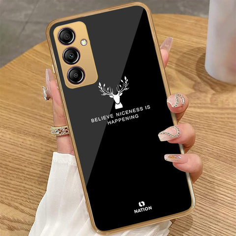 Samsung Galaxy A14 - Nice Series - HQ Premium Shine Durable Golden Electroplate Case