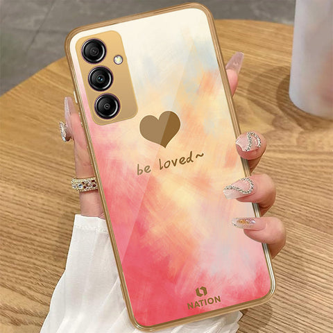 Samsung Galaxy A14 - Onation Heart Series - HQ Premium Shine Durable Golden Electroplate Case